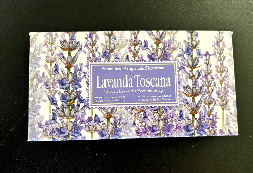 Saponificio Artigianale Fiorentino Lavanda Lavender Scented Soap M/I Italy New